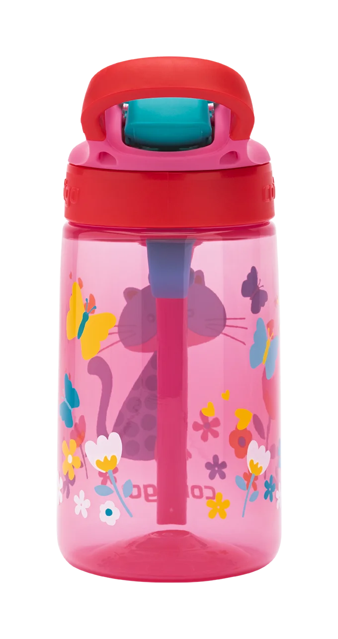 Contigo Gizmo Flip Autospout Trinkhalmflasche Kinder – Cherry Cat – 420 ml